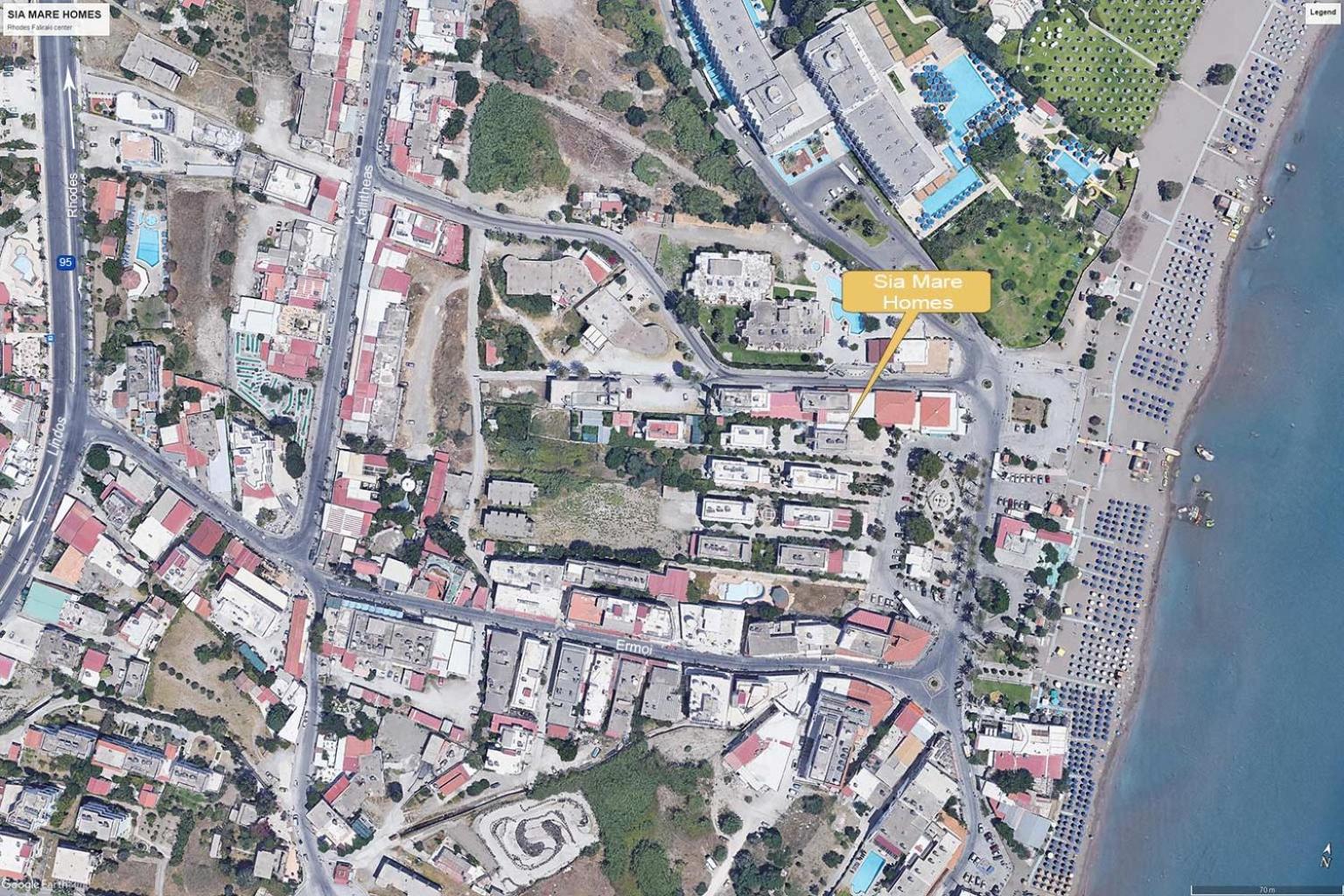 Sia Mare Seaside Apartments Faliraki Bagian luar foto